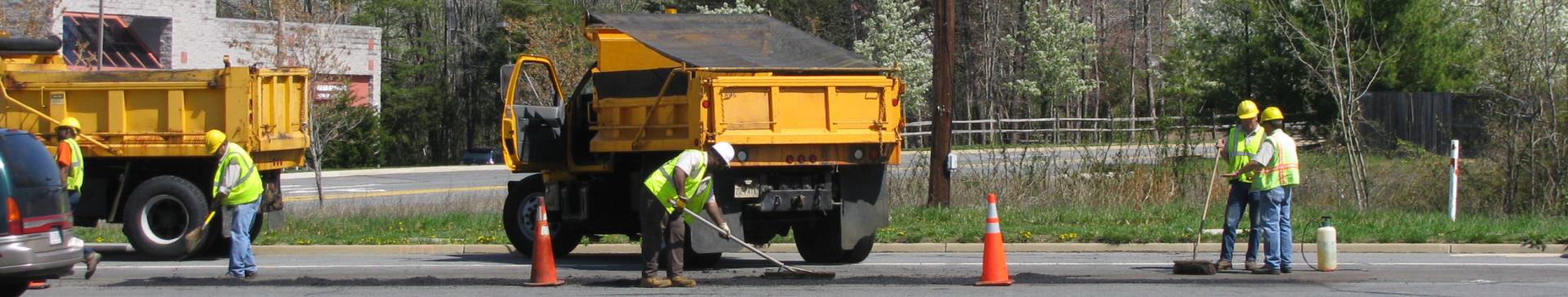 DPW Road Maintenance Banner