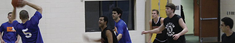 men playing basketball