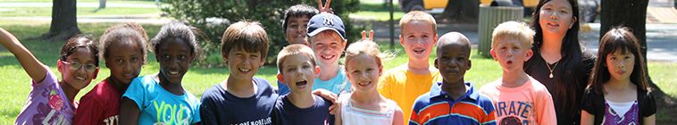 happy kids at camp