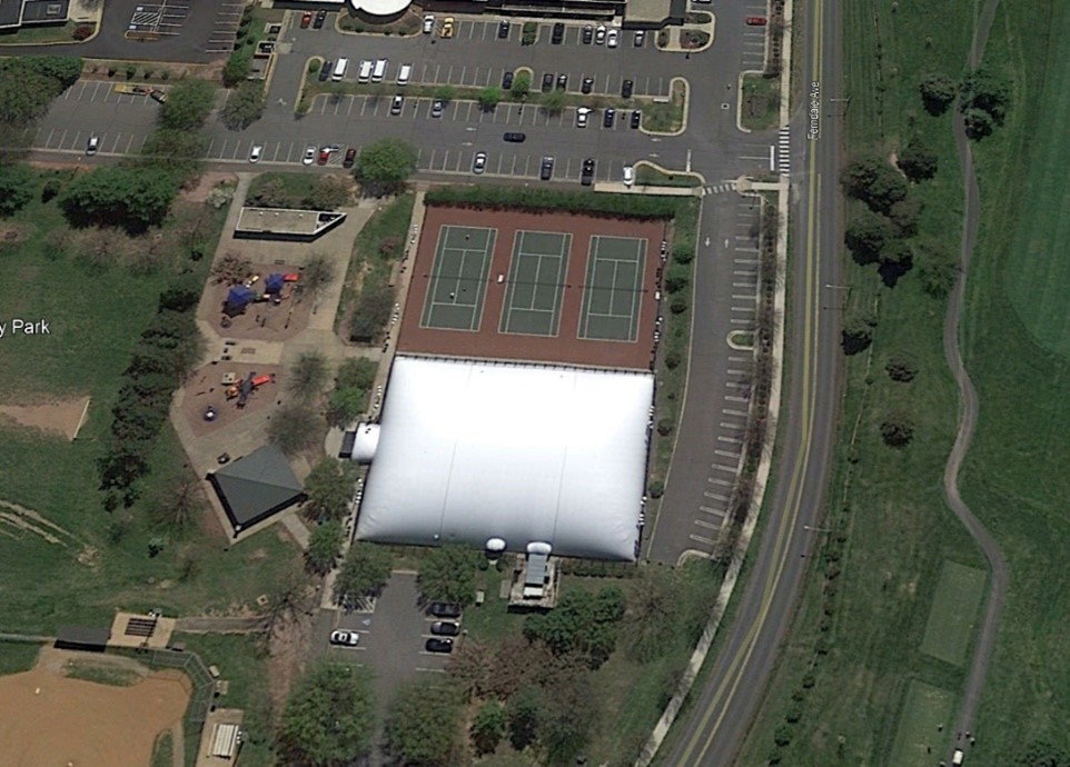 Tennis Bubble Aerial